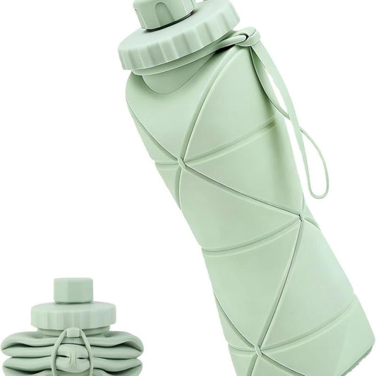 Collapsible Water Bottle Silicone Foldable Water Bottles For Travel Easy To Carry Design
