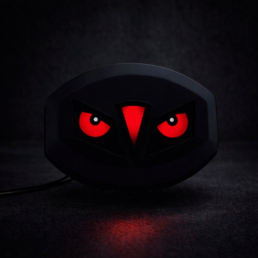 Premium Devil Eye Bike Backlight – Universal 12V LED Brake Tail Light with Multicolor RGB Dynamic Flash for 125cc Motorcycles (Random Color)