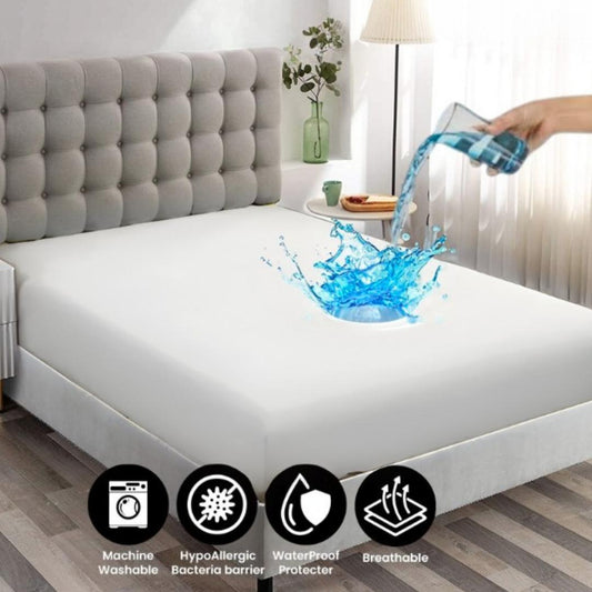 Waterproof Mattress Protector Size 72x78 Durable Soft Comfortable Breathable Fabric Easy To Clean | Random Color