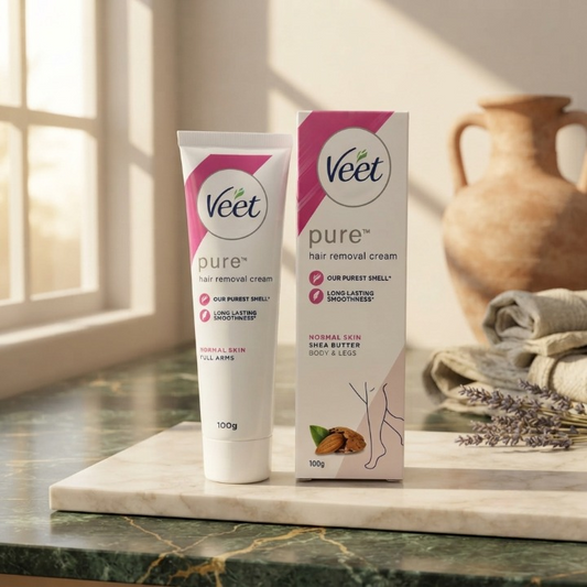 Veet Pure Hair Removal Cream For Normal Skin 100g Tube Gentle Effective Reliable Smooth Finish Practical Choice For Daily Beauty Care